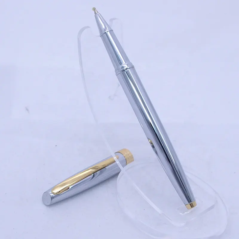 SG1 regalo di lusso di buona qualità color argento oro cromato metallo penna rollerball per affari di cancelleria