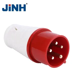 JINH Preço de Fábrica CEE 015/025 P + N + E 16A 3/32A 5Pin Plugue Industrial Elétrica Ao Ar Livre