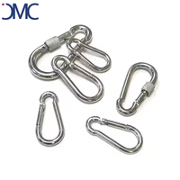 Mousqueton à ressort métrique en acier inoxydable avec œillet et vis, boucle de sécurité SS, mousqueton d'escalade, marque JMC, JMC-SH007, usage général