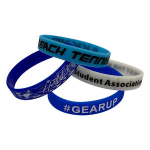 Personalisierte Individuelle Silikon-Armbänder Ihre Eigenen Gummi-Armbänder Mit Botschaft oder Logo, Silikon-Armband - Product Image 3