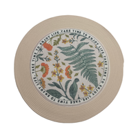 Handgemachter Boho Round Rope Rug Plüsch teppich mit Muster für Home Decor Teppich