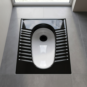 Toilette accroupie en céramique marron foncé bordeaux Orissa WC Inde prix FOB le moins cher vente en gros africaine - Product Image 3
