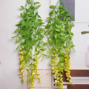 Papillon <span class=keywords><strong>Orchidée</strong></span> Vigne Simulation Tenture Intérieure Art Floral Décoration Douce Vigne Tenture Murale - Product Image 4