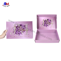 Impression brillante de luxe Boîte d'emballage en papier personnalisée de haute qualité Coffrets cadeaux en papier Boîtes d'expédition en gros