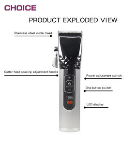 신상품 살롱 무선 t 블레이드 이발사 트리머 습식 건식 면도기 전문 헤어 클리퍼 헤어 배터리 트리머 - Product Image 6
