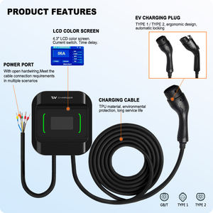 Cargador Rápido de 11kw Tipo 2, Estación de Carga de Pared para Vehículos Eléctricos, Wallbox para Autos Eléctricos BYD ID4 ID6 - Product Image 3