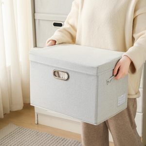 Large Collapsible Storage Container <strong>with</strong> Lid Fabric Foldable Storage Box Organiser Container <strong>Basket</strong> <strong>Cube</strong> <strong>with</strong> Lid for Home - Product Image 4