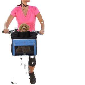 <span class=keywords><strong>Cesta</strong></span> de bicicleta para perros, portabicicletas para mascotas de lado suave con 4 mallas para cachorros medianos para perros y gatos-Azul - Product Image 6