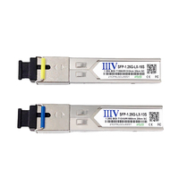 Módulo Transceptor Óptico SFP BIDI 1.25G 20KM SC 1310/1550nm Tx/Rx SM, Compatible con RoHS, CE, FCC, Proyecto de Red, DDM