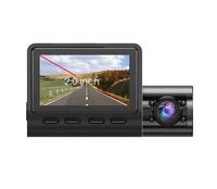 Caméra de voiture à triple objectif 1080P caméra de tableau de bord de voiture 2.0 pouces écran IPS caméra de tableau de bord 2MP enregistreur de conduite