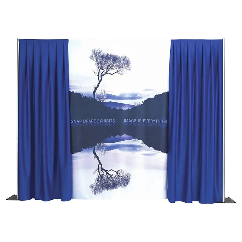 Cheap Price Wedding Adjustable Overhead Decoration Curtain Pipe And Drape