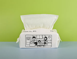 Serviette de nettoyage du visage douce et jetable sans poils 100% coton de haute qualité, absorbant fort et sans poils - Product Image 4