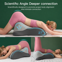 Oreiller ergonomique en mousse à mémoire de forme avec housse amovible pour couple, idéal pour la lecture et le sommeil (Kamasutra)
