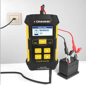 เครื่องชาร์จซ่อมชีพจรรถยนต์แบบ3 in 1 KW510 Konwei 5A 12V + เครื่องทดสอบแบตเตอรี่ยานยนต์12V - Product Image 2