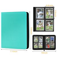 Classeur de cartes à collectionner personnalisé, 160 emplacements, 4 pochettes, en cuir PU premium, fermeture éclair, album personnalisé pour cartes de visite