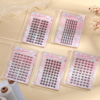 OEM/ODM WingStar Cils en grappe segmentés, aspect naturel, faux cils faciles à appliquer, cils individuels pour la vie quotidienne
