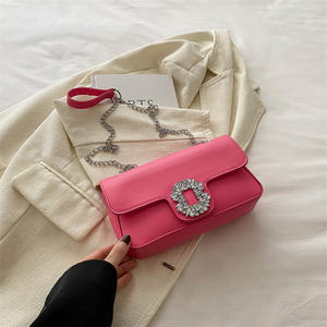 Nueva moda diamante cuadrado señoras bolso 2024 Simple Casual cadena mensajero bolsos de hombro para mujeres Sac - Product Image 6