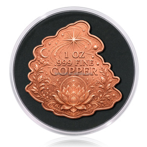 Pièce de monnaie en cuivre fin .999 de 1 oz, forme irrégulière, motif fantaisie <span class=keywords><strong>Serpent</strong></span>, Dragon, Déesse, en relief 3D, style barre/badge, pièce de collection - Product Image 6