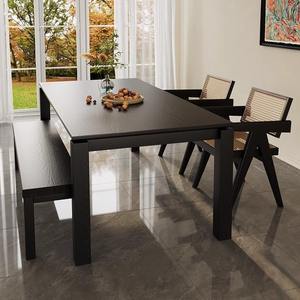 Juego de <span class=keywords><strong>mesa</strong></span> de esquina de desayuno estilo granja industrial <span class=keywords><strong>mesa</strong></span> de comedor de madera y taburetes <span class=keywords><strong>Banco</strong></span> sala de estar juego de <span class=keywords><strong>mesa</strong></span> de <span class=keywords><strong>cocina</strong></span> - Product Image 4