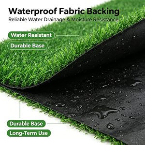 Césped Sintético en Rollo de 2 m x 25 m con Alturas de Pelo de 10/20/30 mm para Paisajismo y Jardineras - Product Image 3