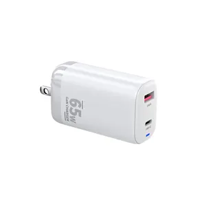 Gan 65W Mobile Phone A+2C 2Pro Charging Head GaN New Second-Generation Type-C Portable Charger With Switchable Plug