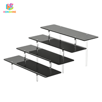 Support de rangement vertical moderne en acrylique pour cosmétiques, présentoir de parfums de bureau, montage facile, organisateur de maquillage transparent