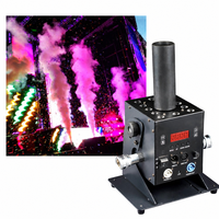 Machine à effets de scène à colonne de CO2 Disco Metal avec télécommande, machine à brouillard numérique à jet LED