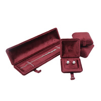 Schmuckbox Schmuckverpackung Luxuriöse Halskettenbox Grüne Schmuckverpackungsbox Rote Luxusbox für Manschettenknöpfe