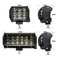 72W 6500K super lumineux étanche 6D projecteur auxiliaire 7 pouces mince led projecteur feux de conduite
