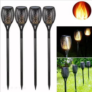 Luces solares de jardín con efecto de llama LED, lámpara de estaca impermeable para exteriores, para decoración de patio y jardín. - Product Image 1