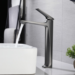 Grifo monomando de latón para lavabo de baño con válvula cerámica y montaje en encimera - Product Image 2