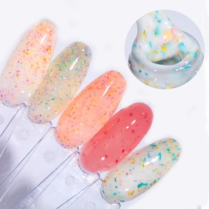 Esmalte de uñas en <span class=keywords><strong>gel</strong></span> <span class=keywords><strong>Fantasy</strong></span> Glitter White <span class=keywords><strong>Gel</strong></span> grueso Vernis 15ML Nueva base de goma UV Barniz de manicura LED semipermanente para arte de uñas - Product Image 1