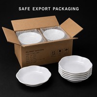 Plat de service hexagonal en mélamine robuste