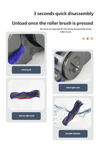 Brosse de sol pour aspirateur, tête électrique pour aspirateurs <span class=keywords><strong>Dyson</strong></span> V7/V8/V10/V11, accessoires de brosse rotative - Product Image 4