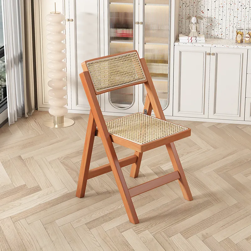 เก้าอี้พับได้ทำจากไม้เนื้ออ่อนหลากสีเฟอร์นิเจอร์ห้องรับประทานอาหาร