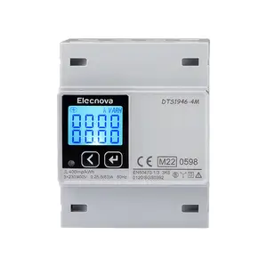 Elecnova DTS1946-4M Din Rail 3 phase 4 wire 3 phase Kwh energy meter price