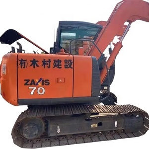 รถขุดตีนตะขาบมือสอง ZX70ฮิตาชิแบบ7ton ZX120เครื่องยนต์ทรงพลังจากญี่ปุ่น7ตัน7ตัน