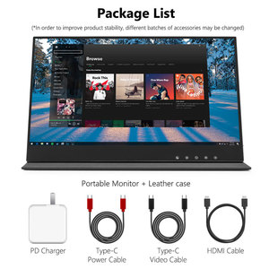 Écran <span class=keywords><strong>portable</strong></span> sans fil 13,3 pouces avec écran tactile FHD, batterie, Miracast, Wifi Direct, Airplay, compatible X-box One, PS4, PS5, IPS - Product Image 2