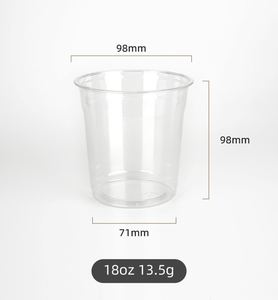 Custom Size/LOGO Wholesale <b>Plastic</b> <b>Cup</b> 98mm 12oz 14oz 16oz 18oz 20oz 24oz clear Disposable PET Cold <b>Drink</b> <b>Cups</b> with Lids - Product Image 4