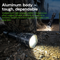 Lampe torche tactique haute puissance TANK007 PT42 Plus, étanche, 2060LM, trois couleurs, lumière verte et rouge, rechargeable