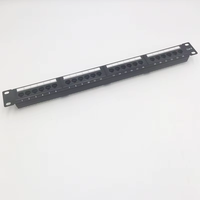 Panneau de brassage CAT6 24 ports de haute qualité 19 pouces 1U pour montage en rack