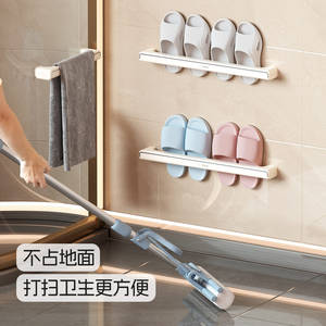 Estante rectangular duradero para colgar en la pared del baño, para guardar zapatillas y organizar el baño - Product Image 1