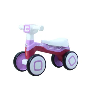 Outdoor No Pedals 1-4.5 Years Old Toddler Foot Scooter Kids 4 Wheels Ride-On Cars Toys Children Sliding Baby Balance Bike