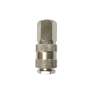 European-Style Nickel-Plated Iron External Thread Quick Couplings 1/4PT <b>Pneumatic</b> Parts Supply - Product Image 2