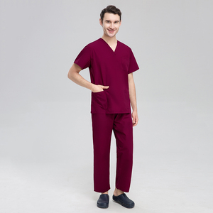 Traje de fregado clásico Popular de fábrica Ropa médica de hospital Uniformes Mujeres Tela de algodón Material Origen Tipo de género - Product Image 5