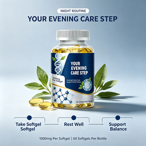 Cápsulas de Gel Suave para Soporte Nocturno, 1000mg, 60 Unidades, Suplemento Herbal Natural para el Cuidado Corporal Nocturno, Ayuda a un Sueño Reparador - Product Image 4