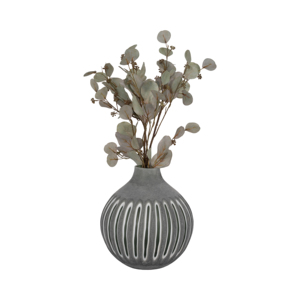 Vaso Rotondo Moderno in Vetro con Design Traforato Testurizzato per Arredamento Casa e Tavolo - Product Image 2