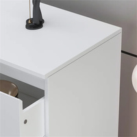 Meubles de chambre à coucher modernes en vente chaude, couleur blanche populaire, commode à 6 tiroirs pour chambre à coucher