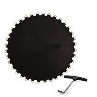 Tapis de saut pour trampoline sur mesure 8FT 10FT 12FT - Nylon/Polypropylène Noir, pièce de rechange pour usage commercial et domestique