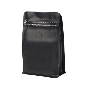 Bolsa con cremallera para alimentos de papel de aluminio de alta barrera, bolsa de embalaje para granos de café vacíos de pie con fondo plano - Product Image 1